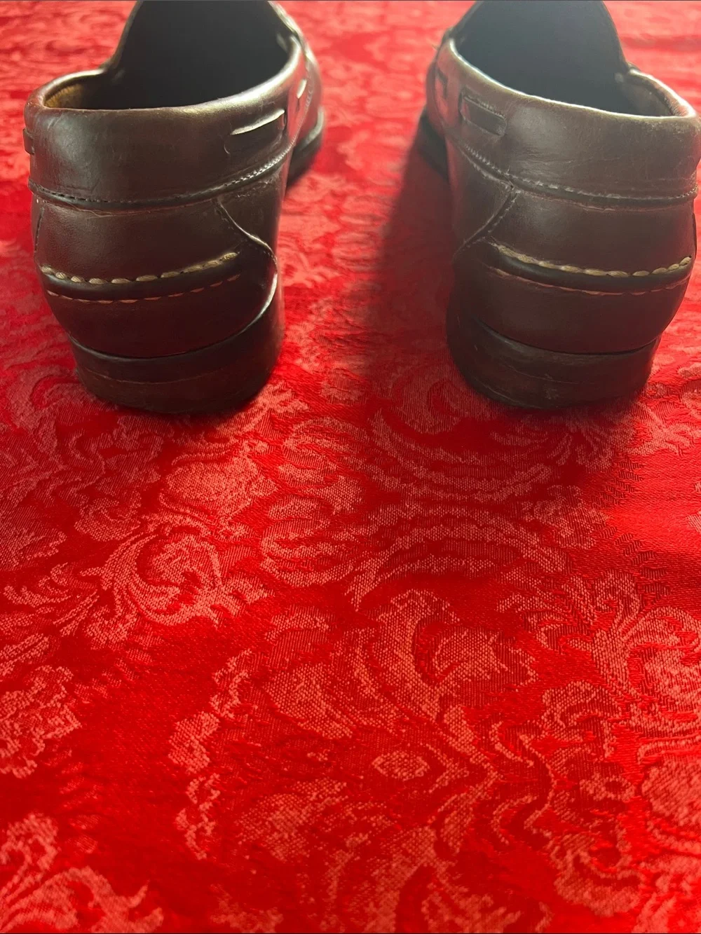 Polo Ralph Lauren Bench Made in Maine Tassel Loafers Men's 7.5D Brown Leather US